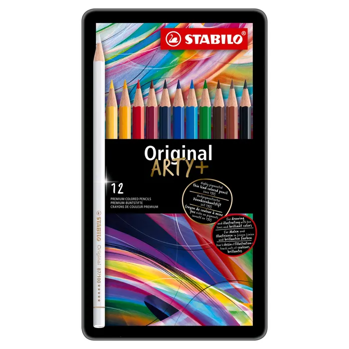 Hauptbild des Produkts Pastelky STABILO Original - ARTY+ - 12 ks sada v plechu