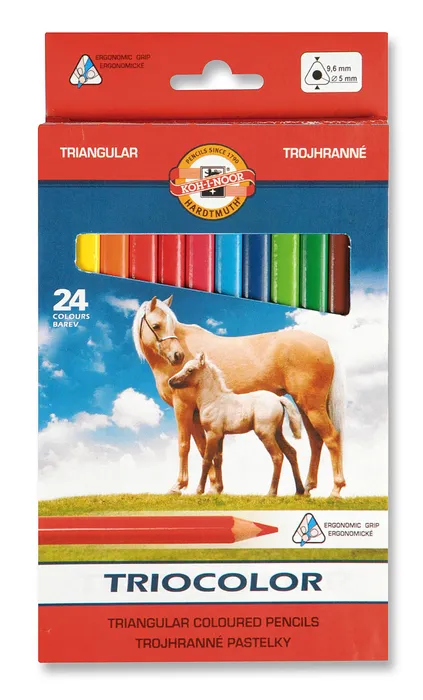 Hauptbild des Produkts Pastelky Triocolor trojhranné 3144 24 barev