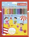 Dreieckige Buntstifte STABILO Trio strong - 18-teiliges Set