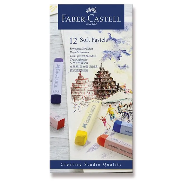 Hauptbild des Produkts Pastelové křídy Faber-Castell 12 barev