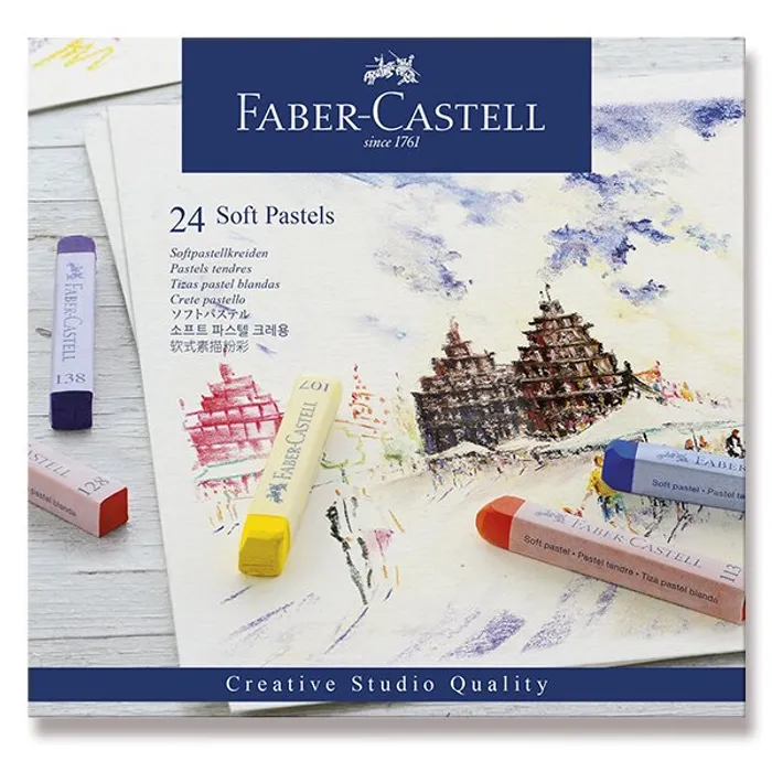 Hauptbild des Produkts Suché křídy, pap.krabička 24ks  Faber Castell 128324