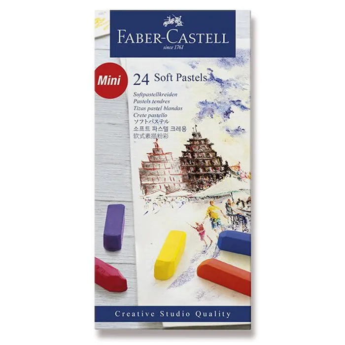 Hauptbild des Produkts Pastelové křídy Faber-Castell Mini 24 barev