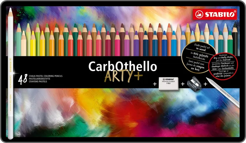 Hauptbild des Produkts Pastelové tužky STABILO CarbOthello ARTY 48 ks v plechovém pouzdru