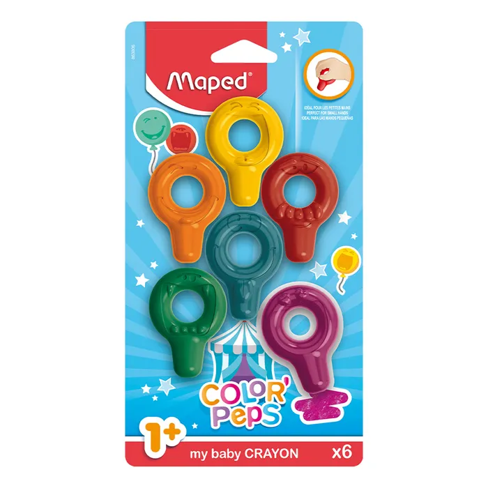 Hauptbild des Produkts Pastely Maped Color´Peps Baby Crayons 6 barev