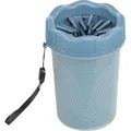 PFOTENREINIGER - Becher zum Reinigen der Pfoten, Silikon/Kunststoff, blau M-L