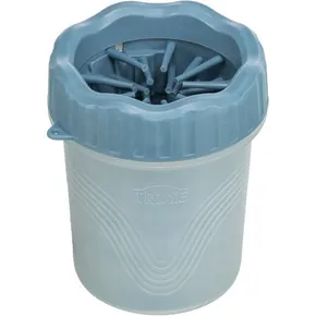 PFOTENREINIGER - Becher zum Reinigen der Pfoten, Silikon/Kunststoff, blau S-M