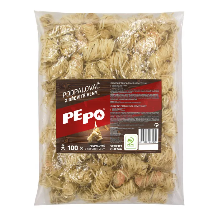 Hauptbild des Produkts Pe-Po Podpalovač z dřevité vlny 100 podpalů