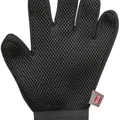 Weiteres Produktbild Pflegende Massagehandschuhe schwarz/blau 16 x 24 cm