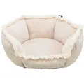 BOHO Bett mit hohem Rand, beige 65 x 65 cm