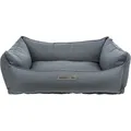 Bett Farello quadratisch grau 80 x 60 cm