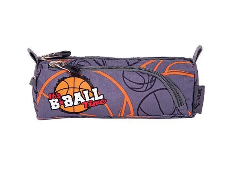 Hauptbild des Produkts Penál "B Ball", šedý-oranžový, zip, PULSE