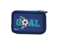 Federmäppchen "Blue Goal", blau, zweistöckig, PULSE