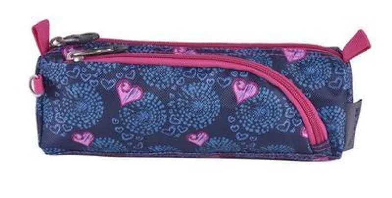 Hauptbild des Produkts Penál "Dobby Pink Heart", šedá-růžová, zip, PULSE