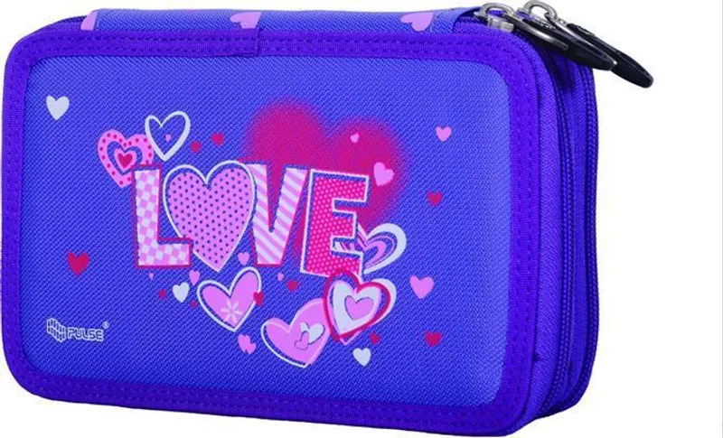 Hauptbild des Produkts Penál "Love", fialová, dvoupatrový, PULSE
