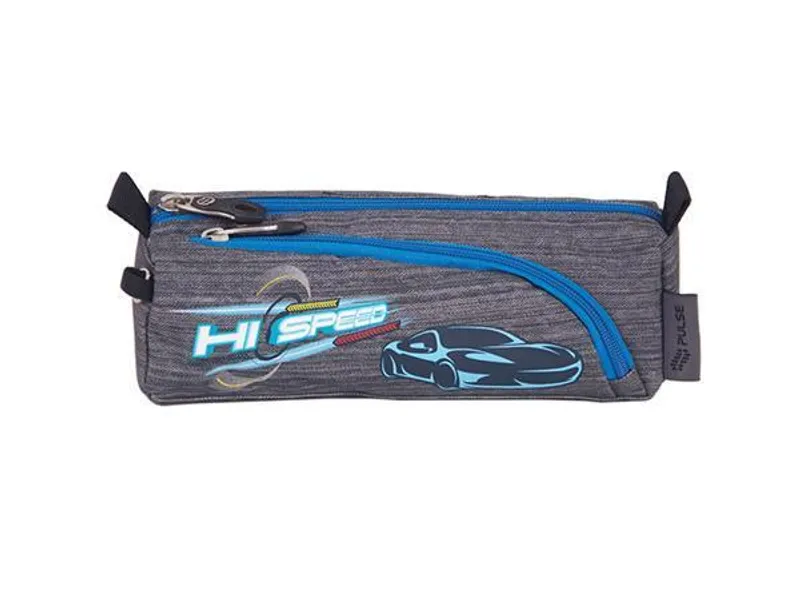 Hauptbild des Produkts Penál "Mini Wheels Hi Speed", šedý-modrý, zip, PULSE