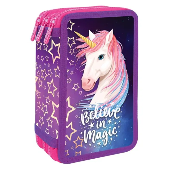 Hauptbild des Produkts Penál plátěný plný - 3 patrový, 43 dílný - Serie 5 - Believe in Magic