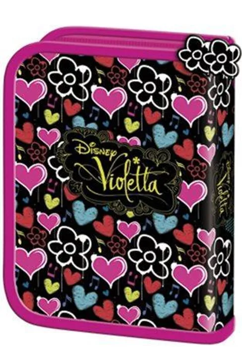 Hauptbild des Produkts Penál "Violetta", 2 klopy, na zip, UNIPAP, černý