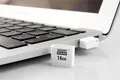 USB-Stick, 16 GB, USB 2.0, 20/5 Mbit/s, mini, GOODRAM „UPI2“, weiß