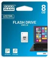 USB-Stick, 8 GB, USB 2.0, 20/5 MB/s, mini, GOODRAM „UPI2“, weiß