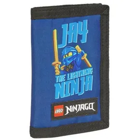 Geldbeutel mit Klettverschluss „Ninjago Jay“, blau, LEGO 20288-2512