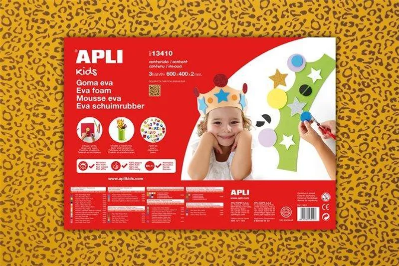 Hauptbild des Produkts Pěnová guma "Eva sheets", leopardí motiv, 400x600x2 mm, APLI