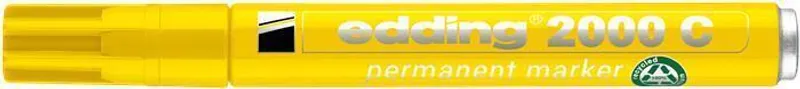 Hauptbild des Produkts Permanentní popisovač "2000", žlutá, 1,5-3mm, kuželový hrot, EDDING