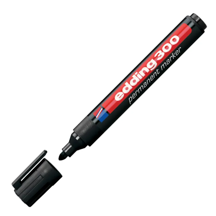 Hauptbild des Produkts Permanentní popisovač "300", černá, 1,5-3mm, kuželový hrot, EDDING