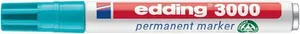 Permanent Marker "3000", turquoise, 1.5-3 mm, conical tip, EDDING 7580228013