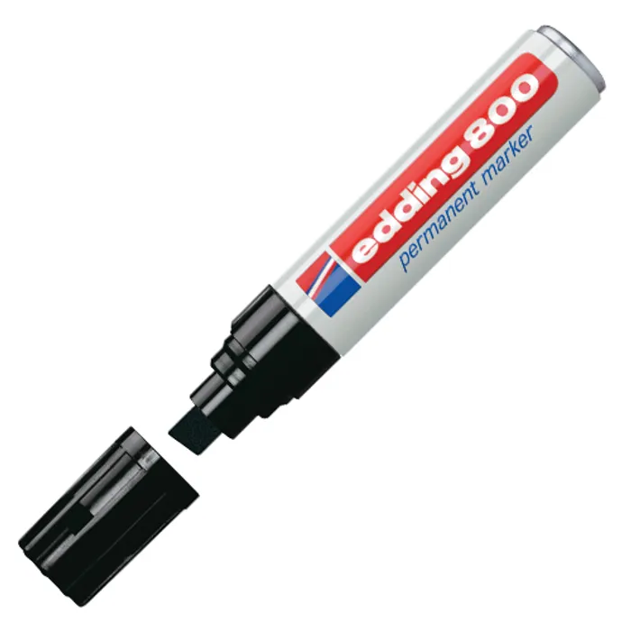 Hauptbild des Produkts Permanentní popisovač "800", černá, 4-12mm, klínový hrot, EDDING