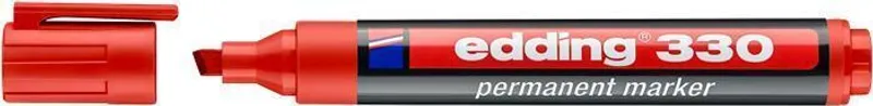 Hauptbild des Produkts Permanentní popisovač "ED 330", červená, 1-5mm, klínový hrot, EDDING