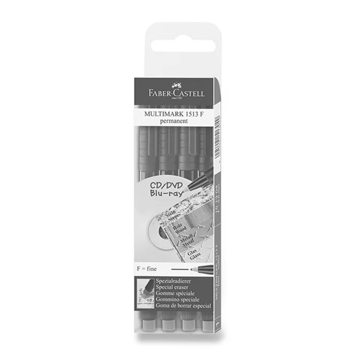 Hauptbild des Produkts Permanentní popisovač Faber-Castell 1513 F 4 barvy