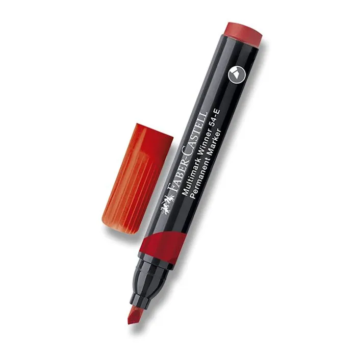 Hauptbild des Produkts Permanentní popisovač Faber-Castell Winner 54-E červený