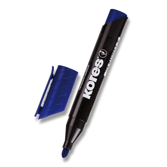 Hauptbild des Produkts Permanentní popisovač Kores K-Marker modrý