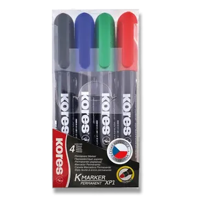Kores K-Marker Permanentmarker-Set mit 4 Farben