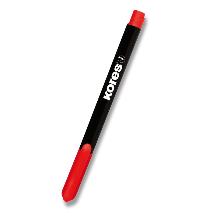Hauptbild des Produkts Permanentní popisovač Kores K-Marker tenký červený
