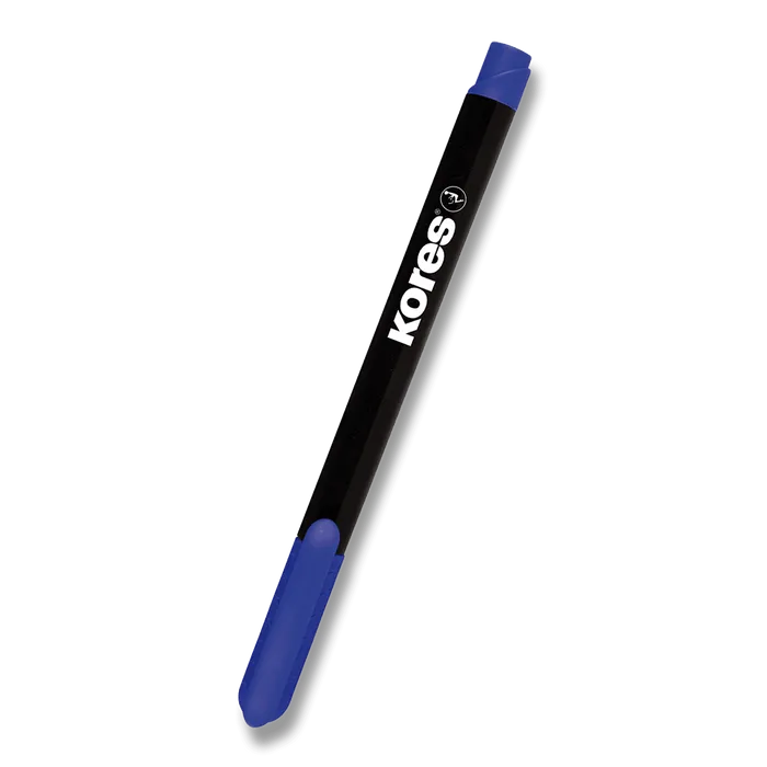 Hauptbild des Produkts Permanentní popisovač Kores K-Marker tenký modrý
