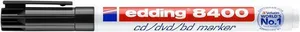 Permanentmarker auf CD/DVD „8400“, schwarz, 0,5-1 mm, EDDING