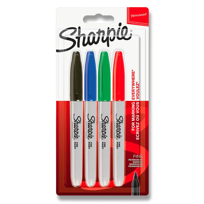 Hauptbild des Produkts Permanentní popisovač Sharpie Fine sada 4 ks