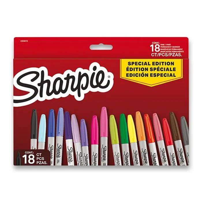 Hauptbild des Produkts Permanentní popisovač Sharpie SE Red sada 18 barev