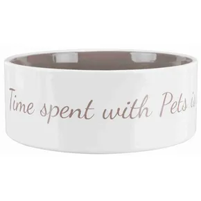 Pet's Home Keramiknapf, creme/braungrau 0,8 l/o 16 cm