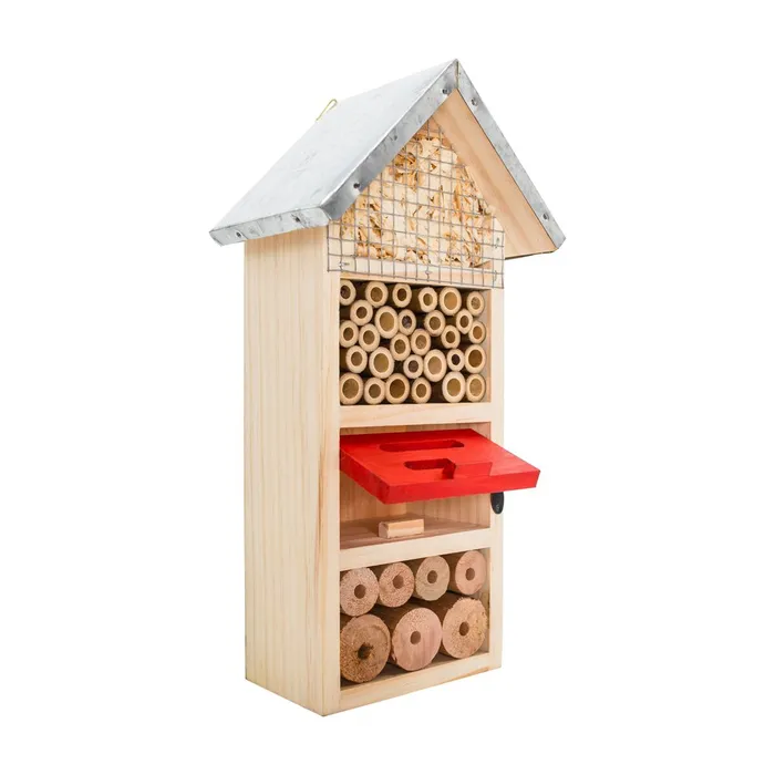 Hauptbild des Produkts PetBuddy domeček třípatrový, hotel pro hmyz, 13 x 8.5 x 26 cm, borové dřevo
