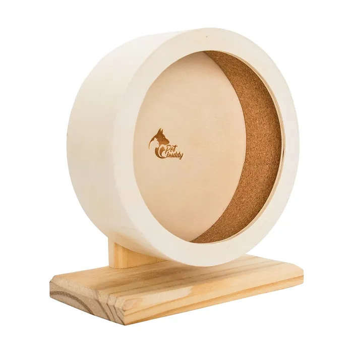 Hauptbild des Produkts PetBuddy kolotoč, běhací kolo pro křečky, 15 cm, borové dřevo/korek