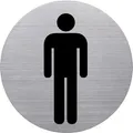 Piktogramm Herrentoilette, Edelstahl, HELIT