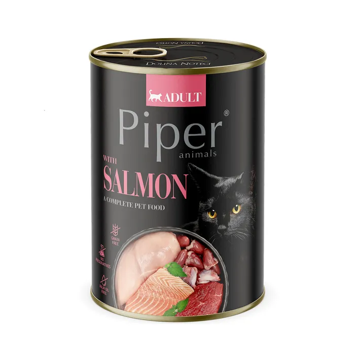 Hauptbild des Produkts PIPER CAT konzerva pro kočky, s lososem 400g