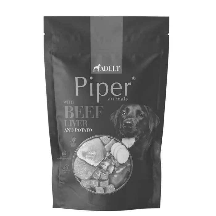 Hauptbild des Produkts PIPER s hovězími játry a bramborami, kapsička pro psy 500g