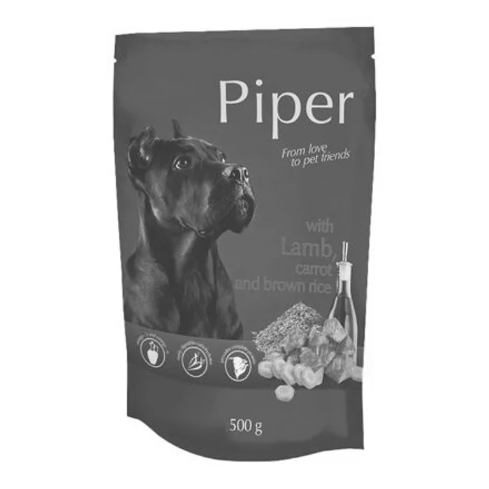 Hauptbild des Produkts PIPER s jehněčím, mrkví a rýží, kapsička pro psy 500g