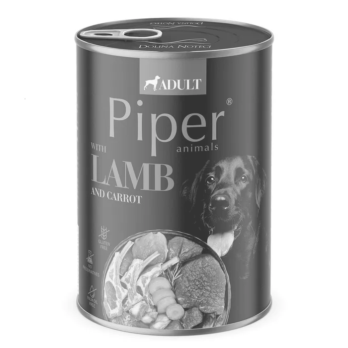 Hauptbild des Produkts PIPER s jehněčím, mrkví a rýží, konzerva pro psy 400g