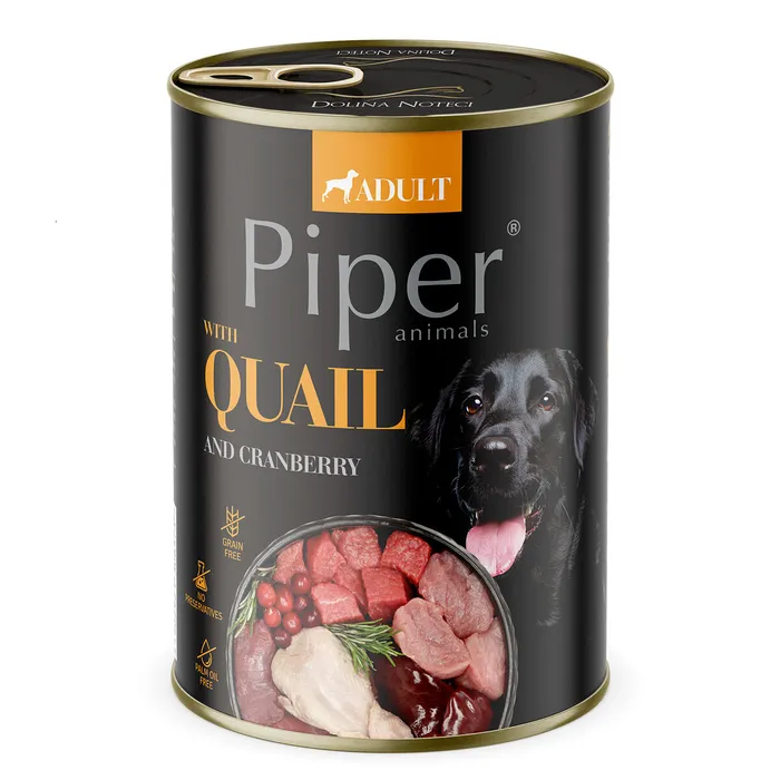 Hauptbild des Produkts PIPER s křepelkou, konzerva pro psy 400g