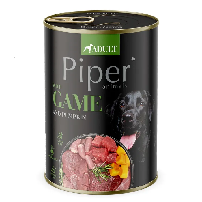 Hauptbild des Produkts PIPER se zvěřinou a dýní, konzerva pro psy 400g
