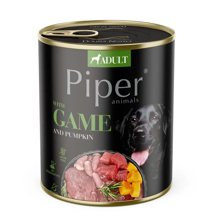 Hauptbild des Produkts PIPER se zvěřinou a dýní, konzerva pro psy 800g